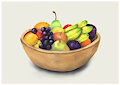 A Bowl of Fruit by twerpishimp