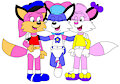 Becky, Bluebell and Jeena in Diapers Together by CartoonFoxArt2002