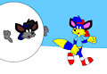 Dexter on a Snowball with Alex the Fox by CartoonFoxArt2002