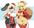 Leona and Ruby Christmas by re-Sublimitty-kun by UnusualUnity