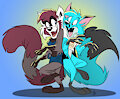Fuzzy buddies! by Foxlover91