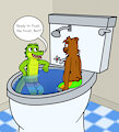 A toiletub to bath and relax before flushing by BearsFlush