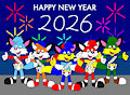 Happy New Year 2026! by CartoonFoxArt2002