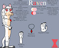 [2025 Revamp] Raven the Albino Weasel by PlasmaFang70
