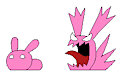GIF ~ Bunny Idle and Attacking Sprites by shirtbusters