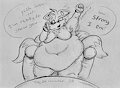 Fattytober Day 29: Stretched by BlubberBuck
