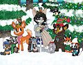 Critter Christmas - Commission by pierogero