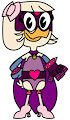 Webby Vanderquack in Superheroine Costume by DemonFuego48