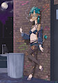 Vivy: Smoke Break Behind the Club by RisingDragon
