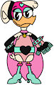 Daisy Duck in Superheroine Costume by DemonFuego48