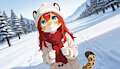 Rowan in the snow by Minibit