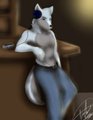 More earphones, less shirt! by RennWolf89