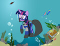 Twilight Scuba Diving with a Team Aqua Scuba Gear by SonicStreak5344