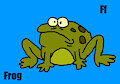 Frog (Nature Cat) in Sky Blue Animal Alphabet 1