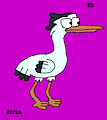 Heron (Nature Cat) in Purple Animal Alphabet 1