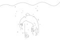 Sherbet the otter dives after a pool ring by BuddyUnicorn777