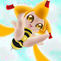 Jirachi is a cute lil bee by IzziPurrito