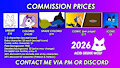 Commission Prices 2026
