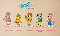 Yo Yogi Line up (Nelvana Get Along Gang style)