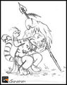 Wild cat sketch