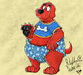 A Big Red Puppy by RhythmCHusky94
