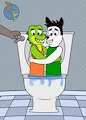 Genji and Croc flushes together by BearsFlush
