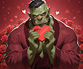 [AI] Mild Valentimes Orc by MajorLionhunk