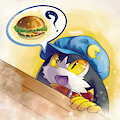 Klonoa wants a hamburger! by Ronmora