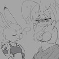 Nanachi x Judy Hopps sketches by breadmossy