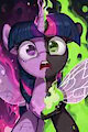 Twilight Transforming Changeling by FurreyAI