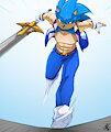 Sonic, the blue blur by antcow