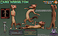 🐾Duke Weaselton 3D Model🐾 by RasterRaccoon