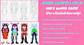 New Sonic Adopts Sale- $30USD Each by MelSky