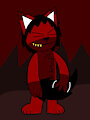 Shy but evil devil wolf by NotCertifiedNinja20
