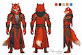 Ref sheet for Karekh by VahnRashan