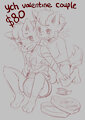 YCH COUPLE Valentine by sharkynaughty