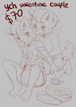 YCH Valentine Couple by sharkynaughty