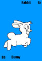 Rabbit (Tallyho) in Sky Blue Animal Alphabet 1
