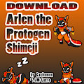 Arlen the Protogen Shimeji | Comm