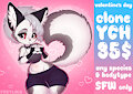 [OPEN] Valentine's Day clone ych by Freylika
