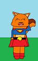 Kiff Dressed In A Supergirl Costume