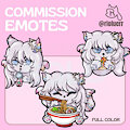 Commission emotes - Stray