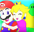 Mario with Peach