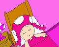 toadette sleeping