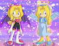 Maria Robotnik Hedgehog (Bat or Angel) by BlackFlash09