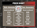 Osterars's Price Sheet by osterars