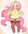 Fluttershy doodle by Mingamia