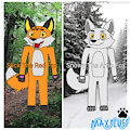 Maxfluff's new family members #2 - Slick & Snowy the foxes by MaxfluffTheCoonFox2002