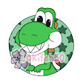 Yoshi w/ chain chomp teeth by Lokifan20