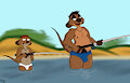 Timon and dad by Rasik